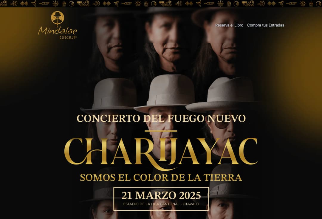 Proyecto de desarrollo web Charijayac - Mindalae Group realizado por zoftwaretech